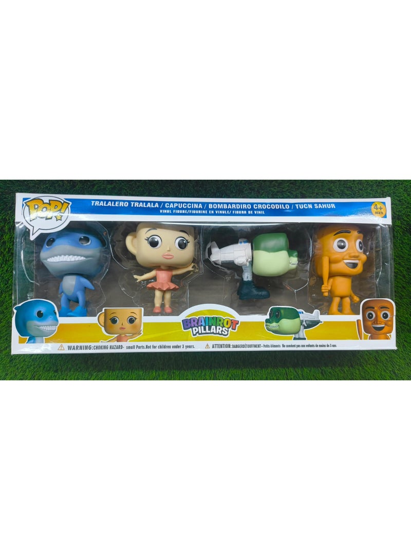 POP Tung Sahur And Friends 4 FIGURES - Image 1