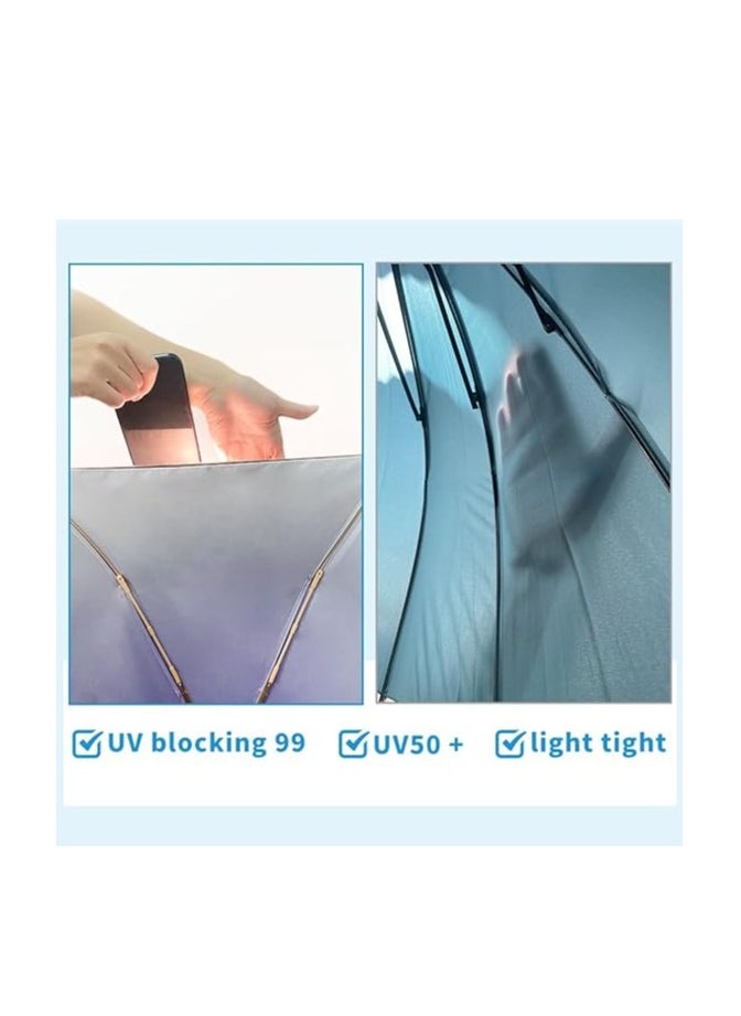 SYOSI - Travel Umbrella for Purse with Case Compact UV Umbrella Protection Folding Lightweight Portable Parasol Umbrella for Men and Women Umbrellas for Rain Windproof Strong for Wind and Rain Sun - Image 1