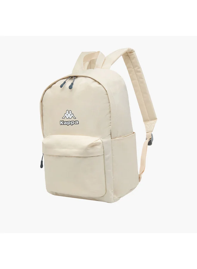 Kappa Girls Logo Print School Backpack with Zip Closure and Adjustable Strap - 29x15x42 cm