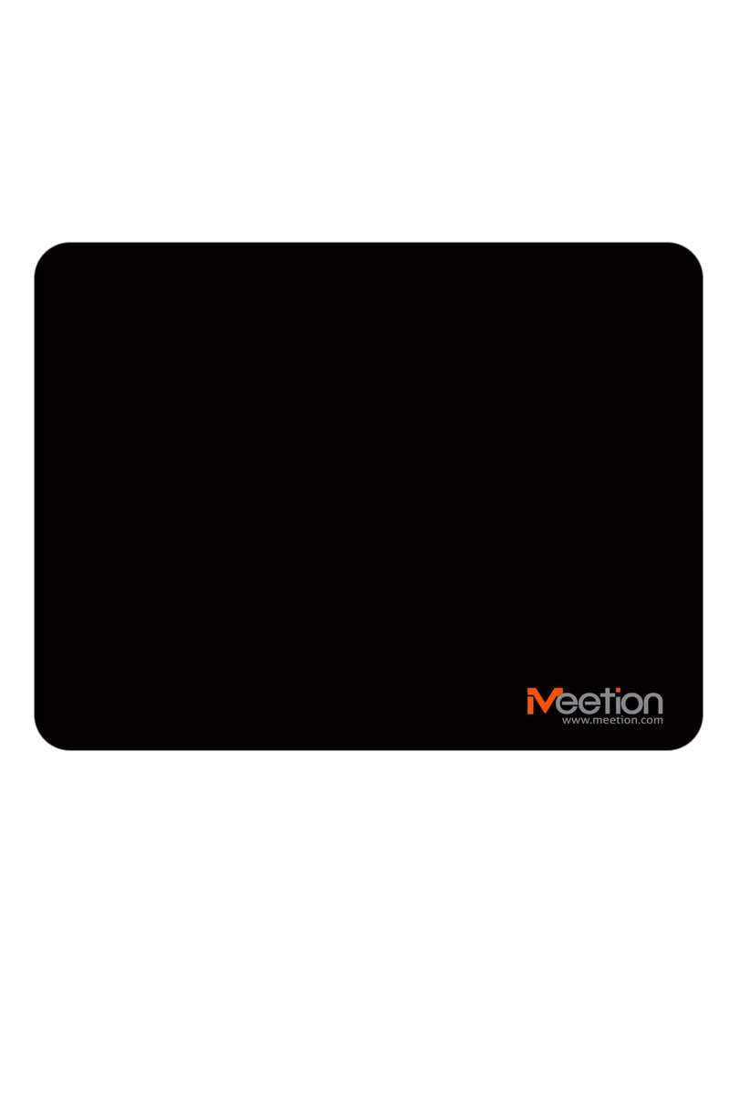 Meetion Meetion Mousepad Soft Rubber Mouse Pad PD015 Non-slip rubber base Thick high-quality materials Washable and easy to clean (Black) - Image 1