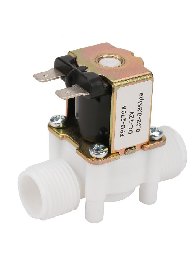 12V G1/2\" NC Plastic Electrical Inlet Solenoid Water Valve for Water Dispense 
