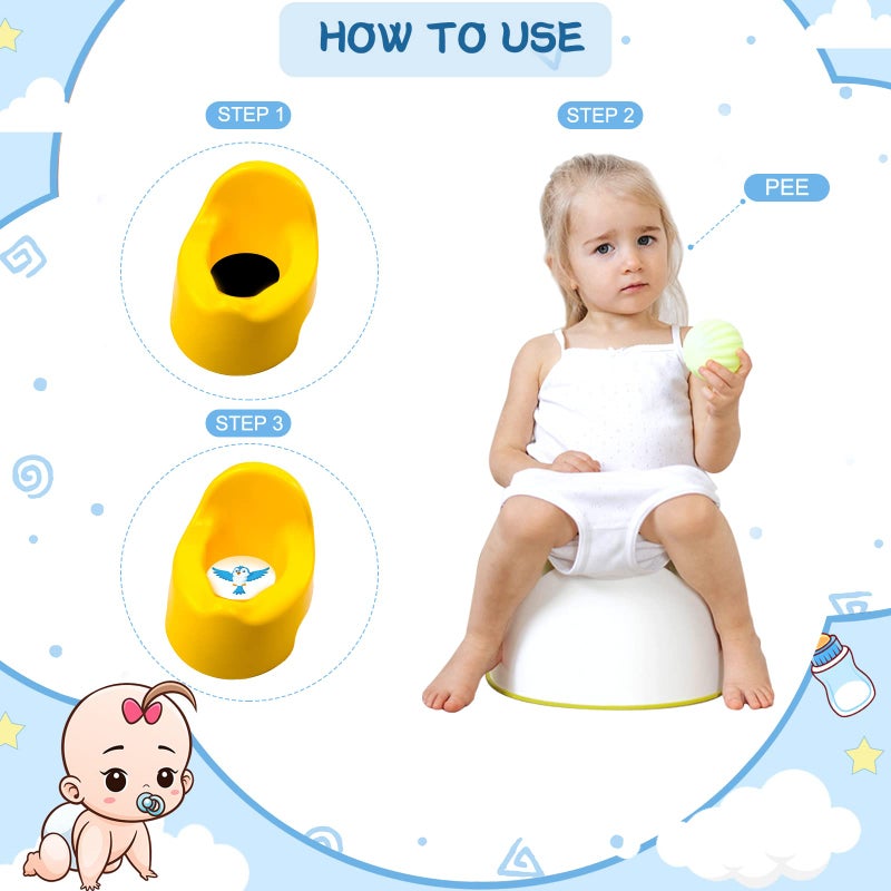 Geyee 24 Pcs Potty Training Stickers Potty You Pee on Toilet Reveal Stickers Chart Reusable Pee Stickers Color Changing Seat Toilet Targets for Boys Girls Kids Training Use(Animal) - Image 4