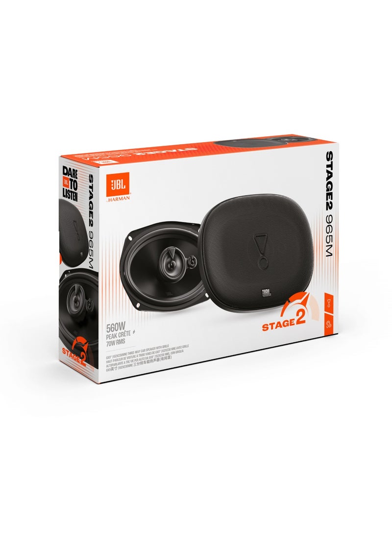 جي بي إل JBL Stage2 965M - مكبرات صوت سيارة ثلاثية الاتجاهات، 6×9 بوصة، 560 واط ذروة / 70 واط RMS - Image 4