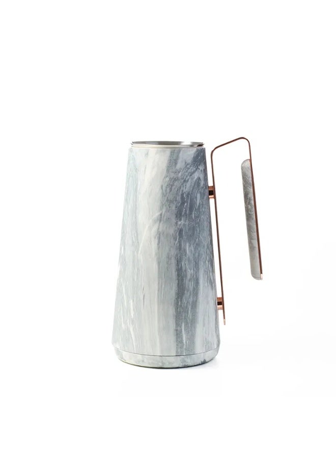 TAVOLO Pino thermos marble with copper handle 1 liter - Image 2