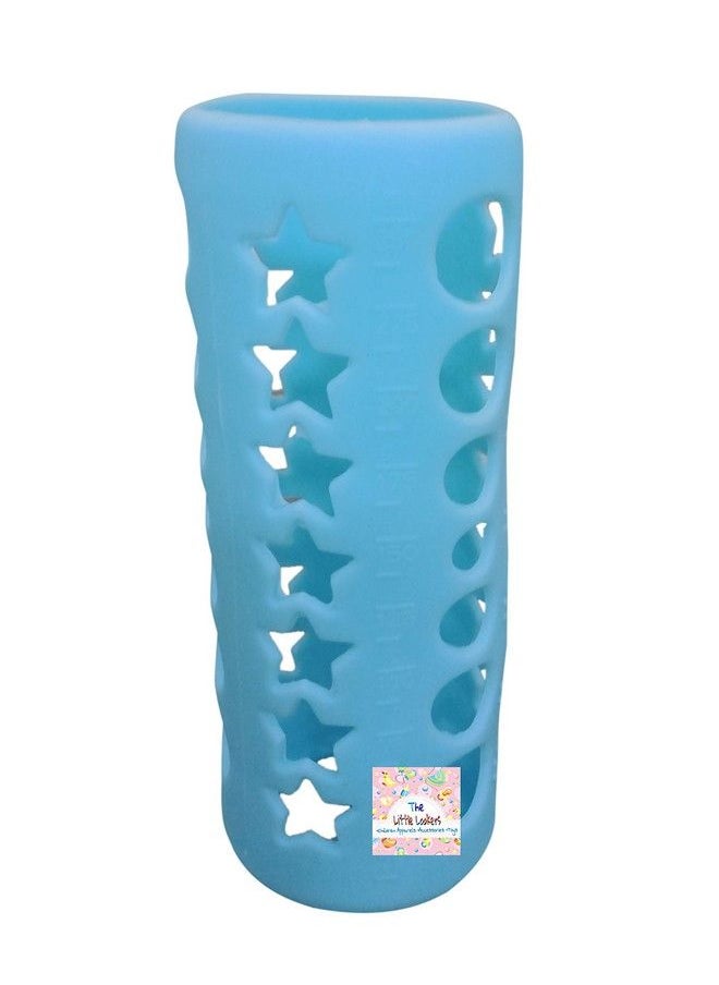 The Little Lookers - Baby Feeding Bottle Silicone Warmer Cover;Sleeve Holder;Insulated Protection For Newborns;Infants;Babies (Pack Of 2) (Pink & Blue 240Ml) - Image 1