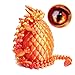 UXBSTM 3D Printed Dragon Eggs with Dragon Inside Easter Basket Essentials Stuffers Mystery Crystal Dragon Easter Egg Fillers Toys Articulated Fidget 3D Printed Animals Surprise Gift - Image 2