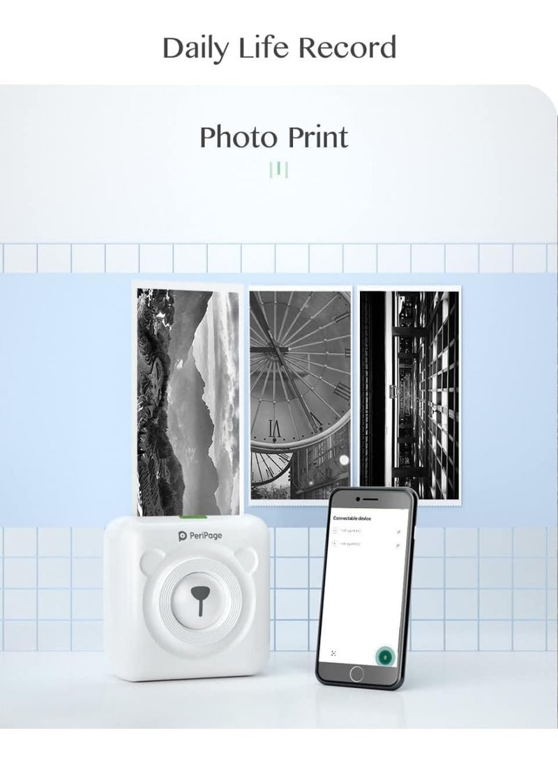 PeriPage 56x30mm (2inch) Translucent Thermal Paper (Self-Adhesive Plastic Paper) For A6, A6 HD, A9s MAX, A40 and Other 2inch Thermal Printers. (5yr Translucent Photo Sticker 1Roll in Box) - Image 4