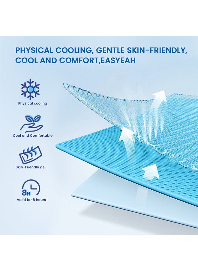 Sumifun Cooling Patch, Cooling Gel Forehead Strips, Self Adhesive Cool Patches, Portable Body Care Sticker For Adults And Kids, Summer Essentials, 7 Pack - Image 4