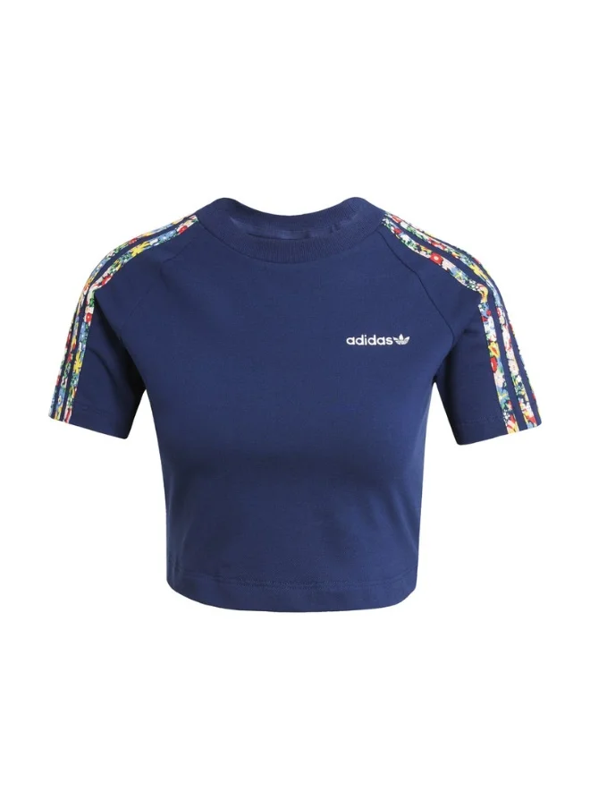اديداس اوريجينالز adidas LIBERTY BBY TEE Blue Originals Women TOPS