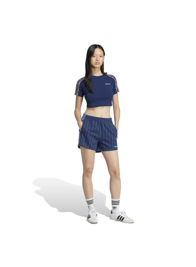 adidas Originals LIBERTY BBY TEE Blue Originals Women TOPS