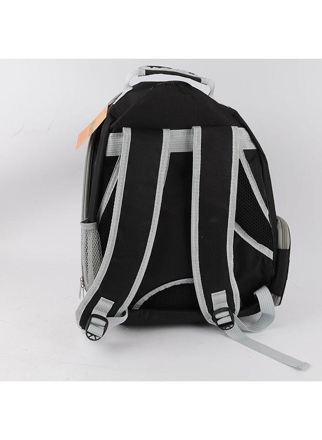 milano Space Capsule Pet Backpack Carrier for Cats & Small Dogs – Breathable Transparent Dome Design, Ventilated Travel Bag with Shoulder Straps for Outdoor, Hiking & Vet Trips  L32XW26XH41Cm - Image 3