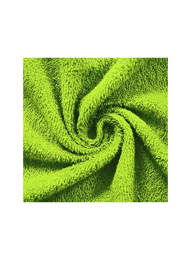 The Bros 100% Terry Cotton Pack of 6 Pieces Highly Absorbent and Quick-Drying, Hotel & Spa Quality Super Soft Towel Set | Towels for Bath | Hand Towel | Face Towel (Blue & Green) - Image 4