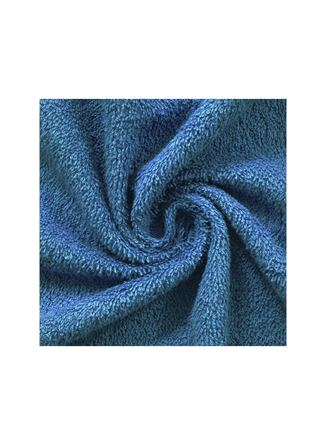 The Bros 100% Terry Cotton Pack of 6 Pieces Highly Absorbent and Quick-Drying, Hotel & Spa Quality Super Soft Towel Set | Towels for Bath | Hand Towel | Face Towel (Blue & Green) - Image 5