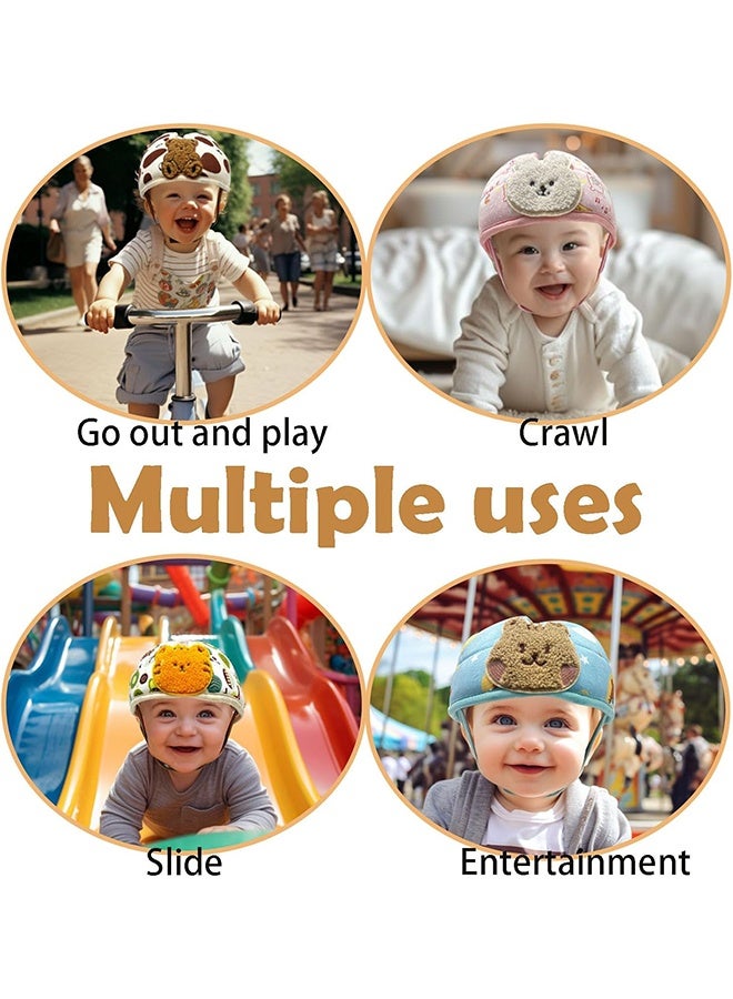 Baby Helmet for Crawing Walking Baby Head Protector Soft Infant Safety Helmet Anti-Fall Head Protector Adjustable Breathable Toddler Helmet for Crawling and Walking - Image 4