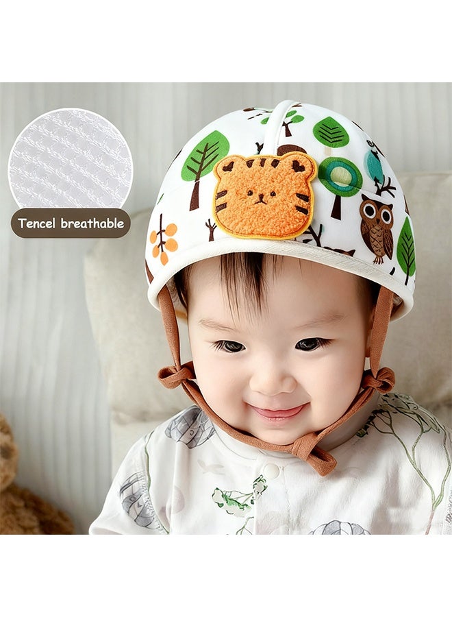 Baby Helmet for Crawing Walking Baby Head Protector Soft Infant Safety Helmet Anti-Fall Head Protector Adjustable Breathable Toddler Helmet for Crawling and Walking - Image 2