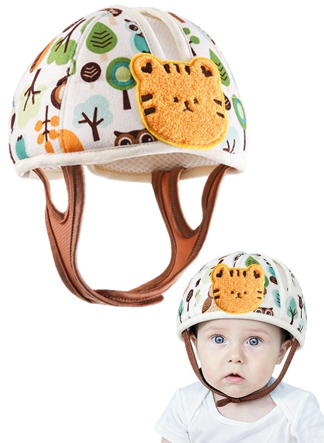 Baby Helmet for Crawing Walking Baby Head Protector Soft Infant Safety Helmet Anti-Fall Head Protector Adjustable Breathable Toddler Helmet for Crawling and Walking - Image 1