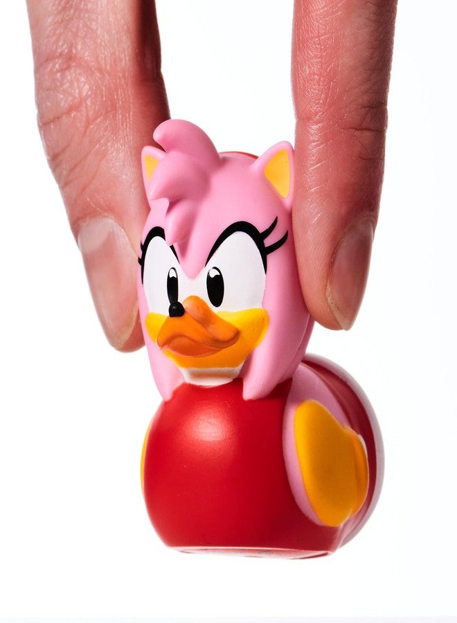 TUBBZ Mini Amy Rose Collectible Vinyl Rubber Duck Figure - Official Sonic The Hedgehog Merchandise - Kids TV, Movies & Video Games - Image 1