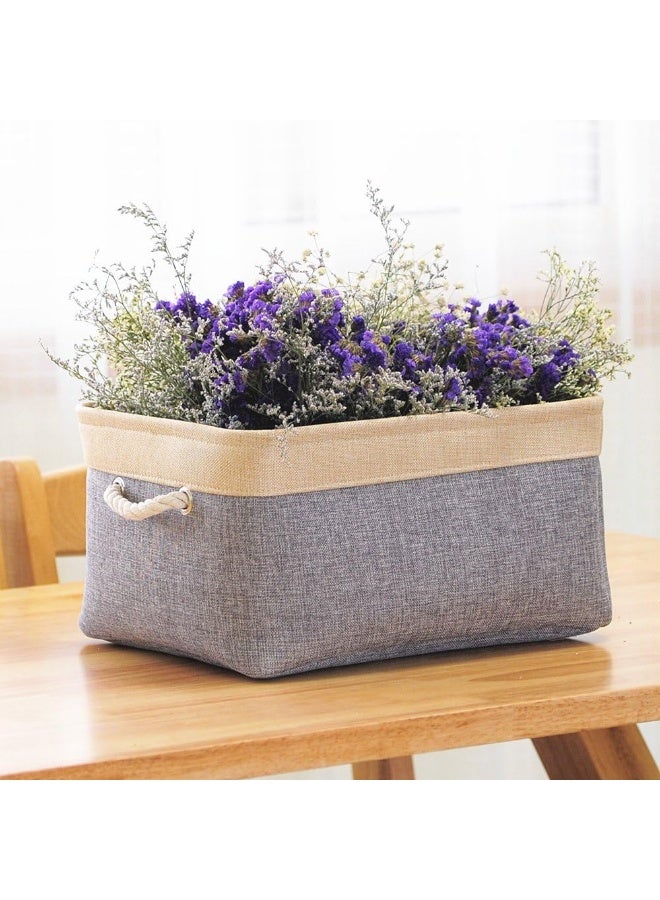TheWarmHome TheWarmHome Storage Basket - Large Baskets for Organizing Shelves  Storage Bins Closet Organizer for Clothes Book Shelf Baby Toy Home Organization  Fabric Storage Cubes  Decorative Golden Basket Gift? - Image 5