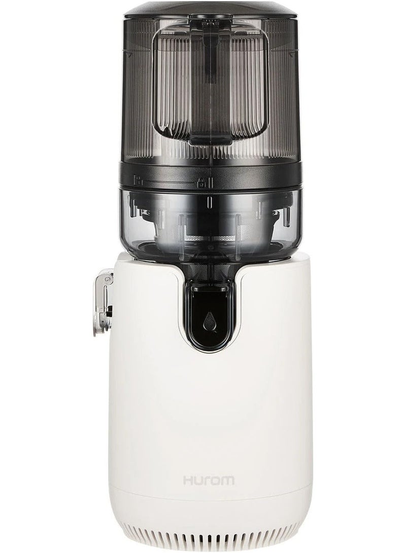 Hurom Cold Press Slow Juicer with Mega Hopper, 150W Quiet Motor, BPA-Free Juicer for Whole Fruits & Vegetables, Easy Clean Masticating Juicer Extractor, Space-Saving Design, Mushroom White E50ST - Image 1