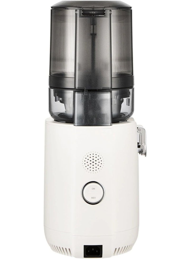 Hurom Cold Press Slow Juicer with Mega Hopper, 150W Quiet Motor, BPA-Free Juicer for Whole Fruits & Vegetables, Easy Clean Masticating Juicer Extractor, Space-Saving Design, Mushroom White E50ST - Image 5