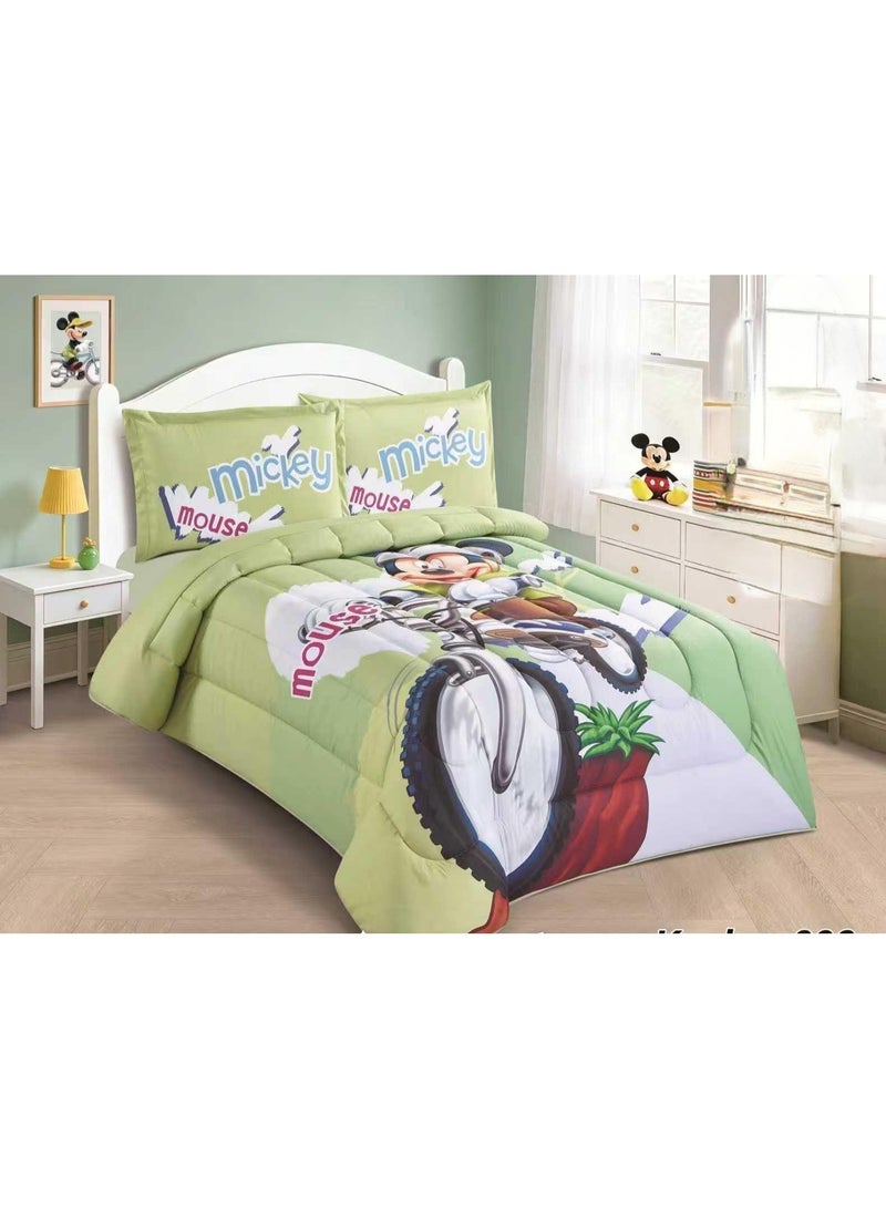 4-Piece Microfiber Bedding Set with Children's Designs – New Collection