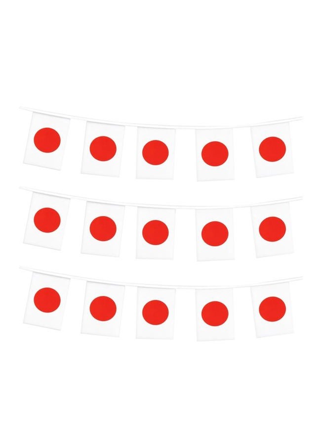 mflagperft Japan Flags Japanese Small String Mini Flag Pennant Banner Decorations - Image 1