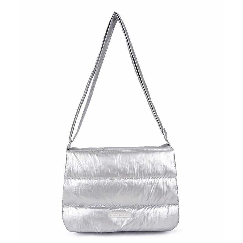 Summer Dragon Fruit Nylon Sling Bag 2024 Fashion Shoulder Purse Silver
