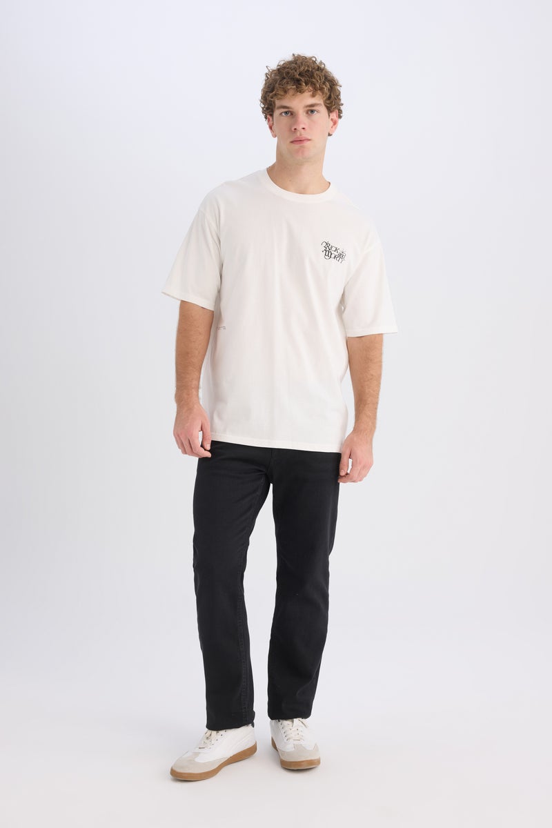 DeFacto Man Boxy Fit Rick and Morty Licensed Crew Neck Printed T-Shirt - Image 2
