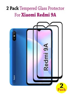 ولديك عبوتان من واقي الشاشة الزجاجي المقوى لهاتف Xiaomi Redmi 9A 