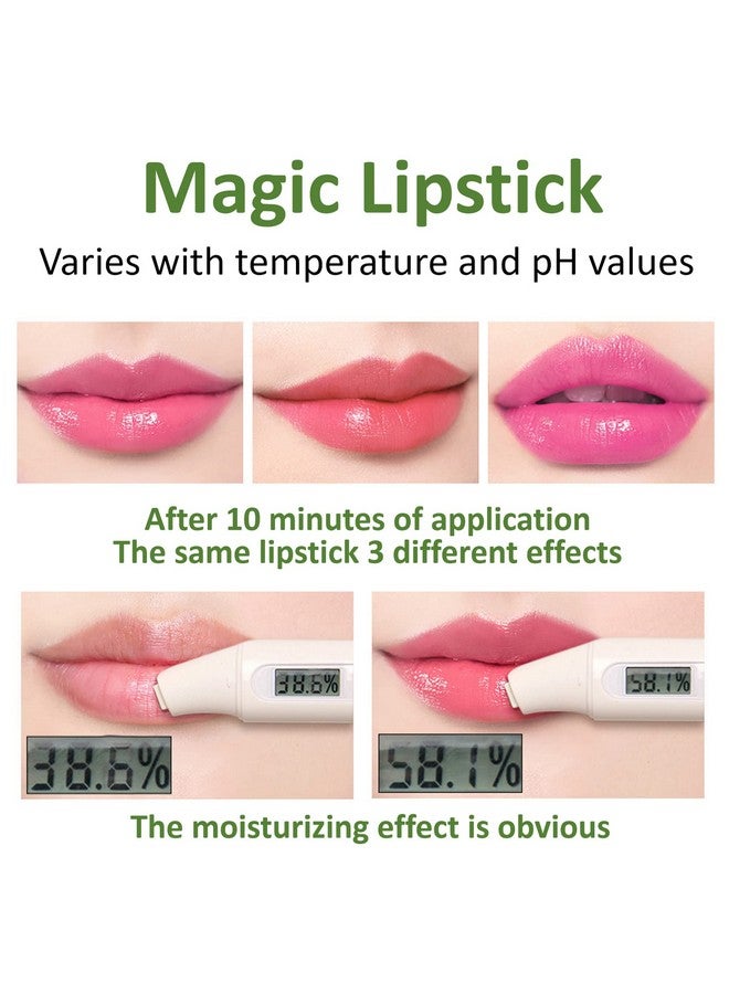 LZYLLS 4 Pack Aloe Vera Lipsticklong Wear Nourishing Lip Stickwaterproof Moisturizing Color Changing Lip Balm Lipsticklip Glossmagic Temp Color Change Matte Lip Gloss Makeup - Image 4
