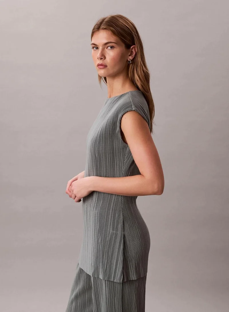 Calvin Klein Shadow Plisse Tunic for Women | Best Price UAE