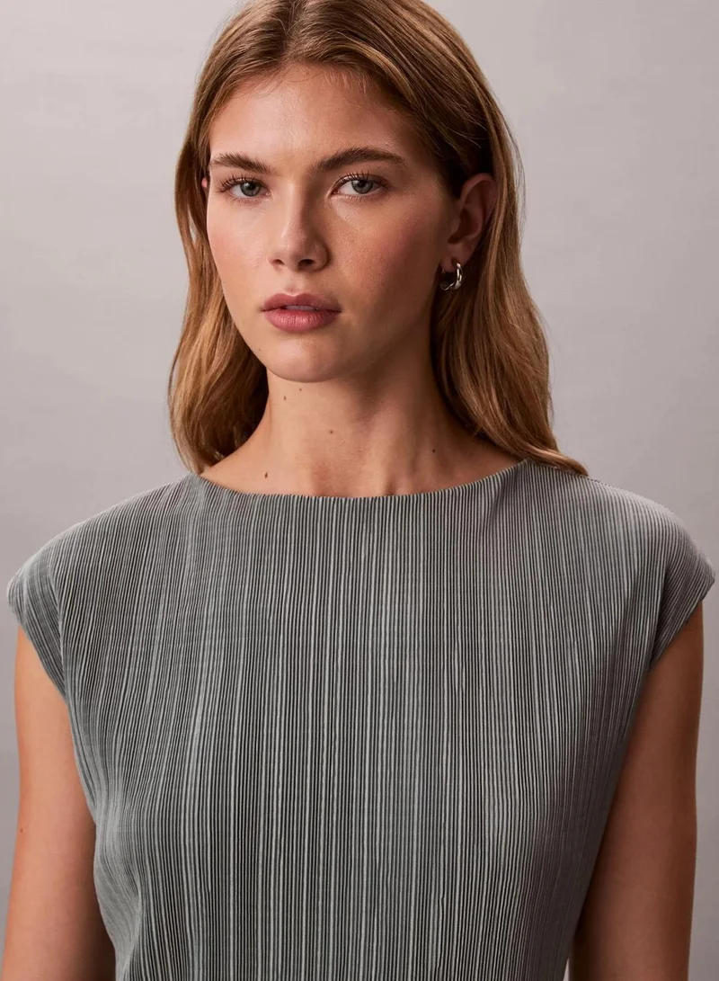Calvin Klein Shadow Plisse Tunic for Women | Best Price UAE