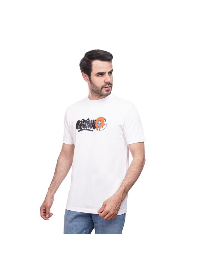 كوب تيشيرت رجالي مطبوع بقصة واسعة - Image 4