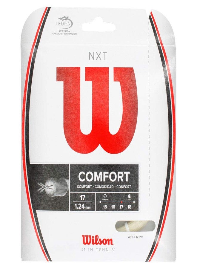 Wilson NXT Multifilament 17 Gauge Tennis Racket String in Natural Color - Image 1