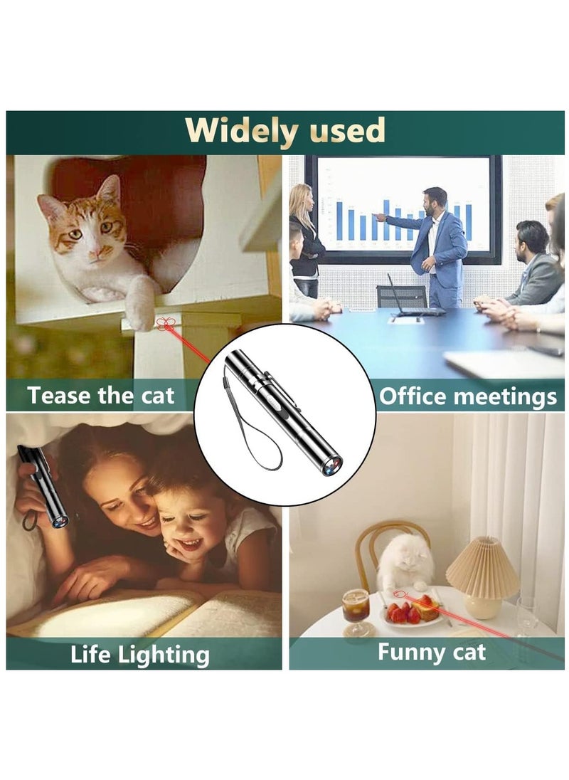 NNEWVANTE - Laser Pointer Cat Toy, Dog Laser Pointer for Interactive Toys for Indoor Cats Dogs, Long Range 7Modes Lazer Projection Playpen for Kitten Outdoor Pet Chaser Tease - Image 1