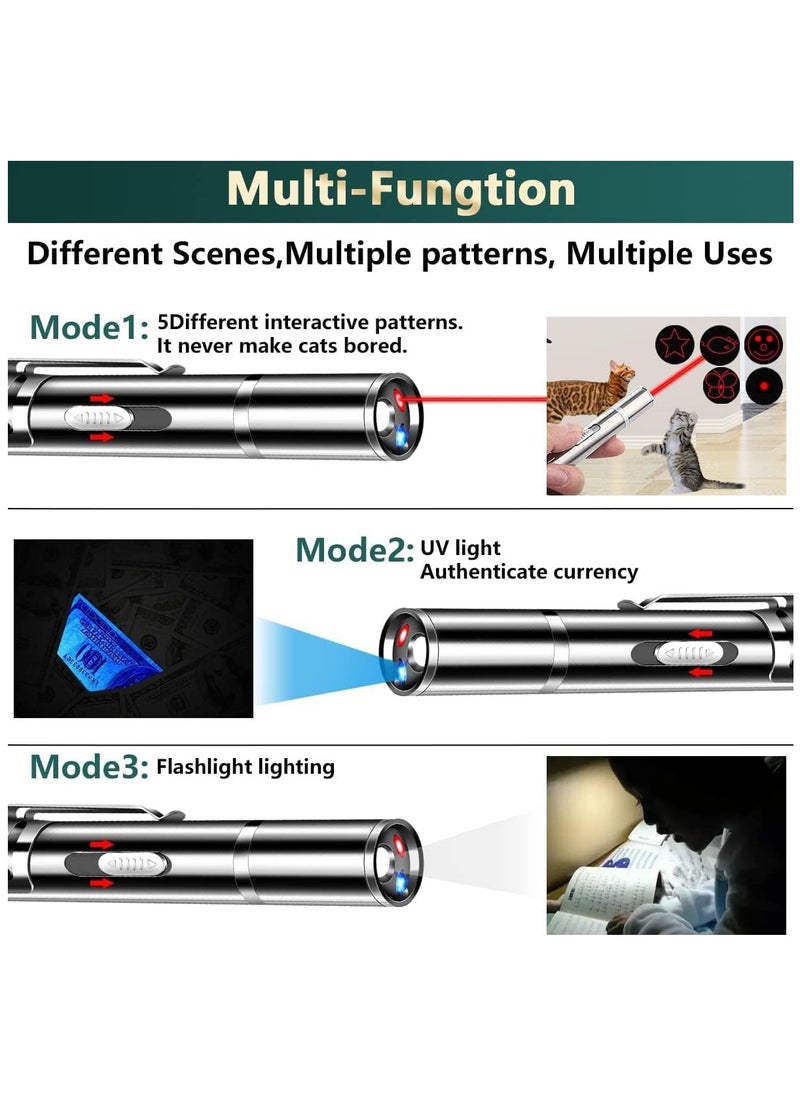 NNEWVANTE - Laser Pointer Cat Toy, Dog Laser Pointer for Interactive Toys for Indoor Cats Dogs, Long Range 7Modes Lazer Projection Playpen for Kitten Outdoor Pet Chaser Tease - Image 1