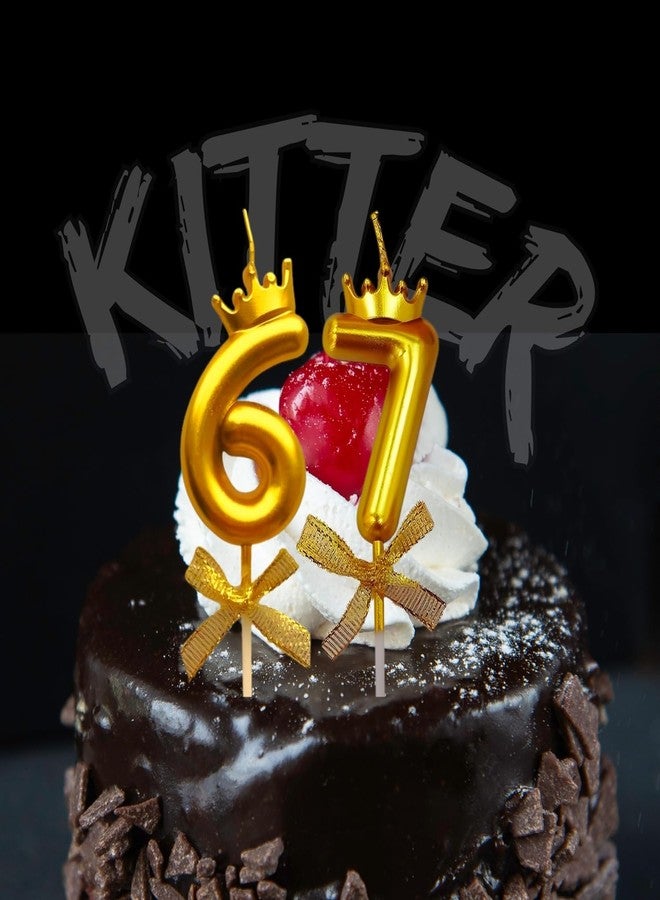 KITTER 1 Pc 7 Number Candle for Birthday Cake 7th Birthday Cake Decoration Seven Candle with Crown on Top Cake Topper Metallic Gold Number Crown Candles for Anniversary (Pack of 1) - Image 5