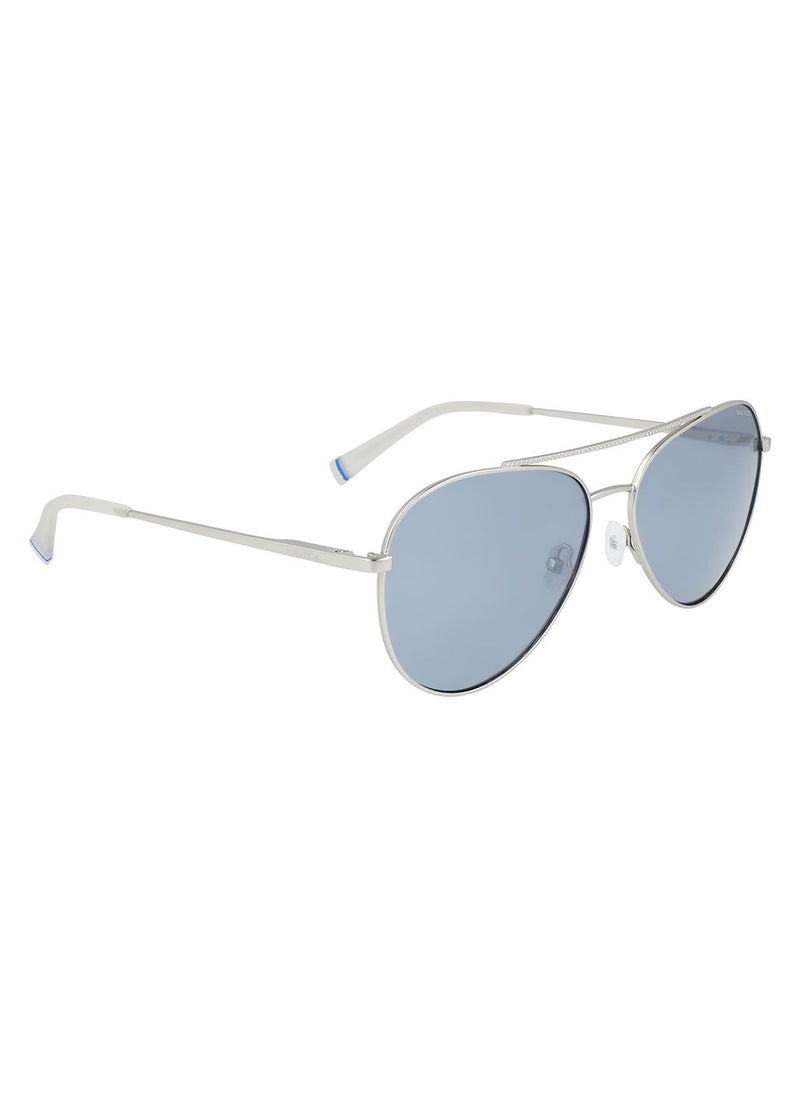 NAUTICA حافة معدنية كاملة Aviator NAUTICA SUN N4647SP 6015 (040) فضي مطفي  - Image 3