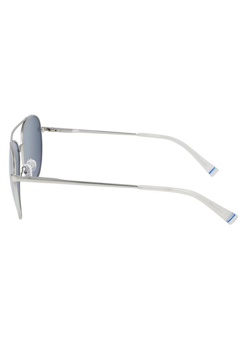 NAUTICA حافة معدنية كاملة Aviator NAUTICA SUN N4647SP 6015 (040) فضي مطفي  - Image 4