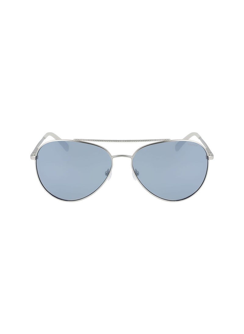 NAUTICA حافة معدنية كاملة Aviator NAUTICA SUN N4647SP 6015 (040) فضي مطفي  - Image 1