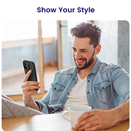 OTOFLY Designed for iPhone 14 Pro Max Case, Silicone Shockproof Slim Thin Phone Case for iPhone 14 Pro Max 6.7 inch (Black) - Image 5