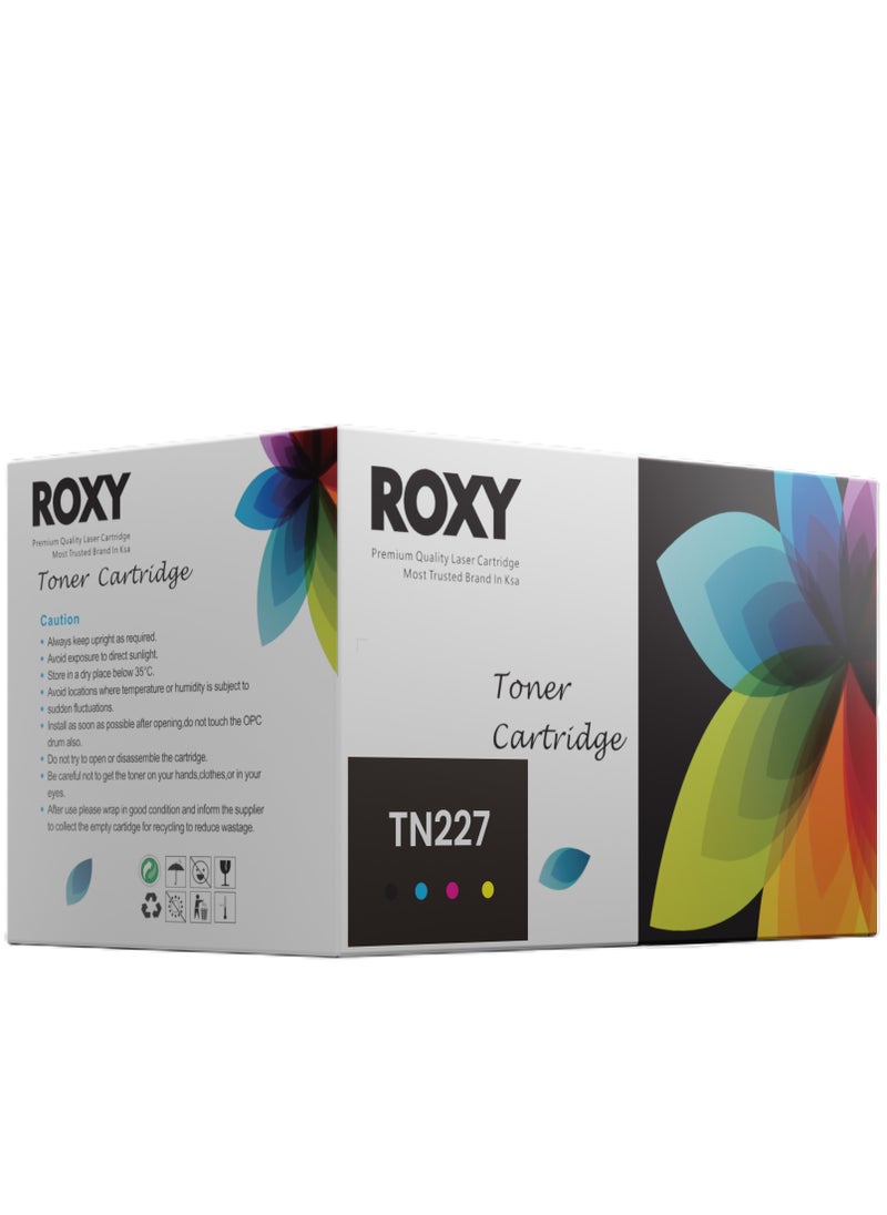 Roxy - Brother TN-227/223 (SET) Compatible Toner Cartridge Replacement for Brother TN227 TN223 Work with HL-L3290CDW MFC-L3770CDW MFC-L3750CDW HL-L3270CDW HL-L3210CW Printer (Black, Cyan, Magenta, Yellow) - Image 1