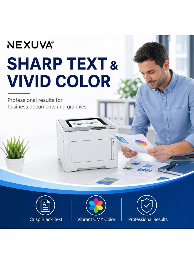 NEXUVA TN227 High-Yield Compatible Toner Cartridge Set for Brother HL-L3210CW, HL-L3230CDW, HL-L3270CDW, HL-L3290CDW, MFC-L3710CW, MFC-L3750CDW and MFC-L3770CDW – 4-Pack - Image 5