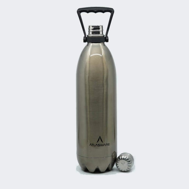 Atlasware 2000 ML Vacuum Flask - Silver - Image 2