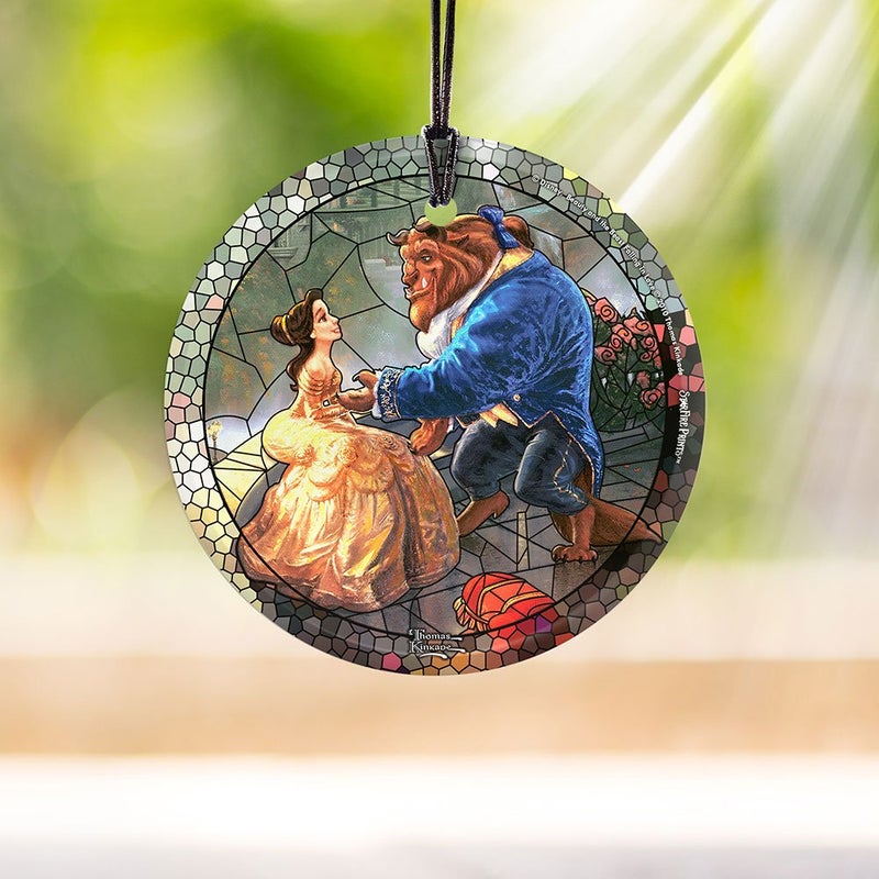 Trend Setters Disney - Beauty and The Beast - 3.5â€ Starfire Prints Hanging Glass Print Accessory â€“ Light Catching Hanging Accessory â€“ Ideal for Gifting and Collecting - Image 2