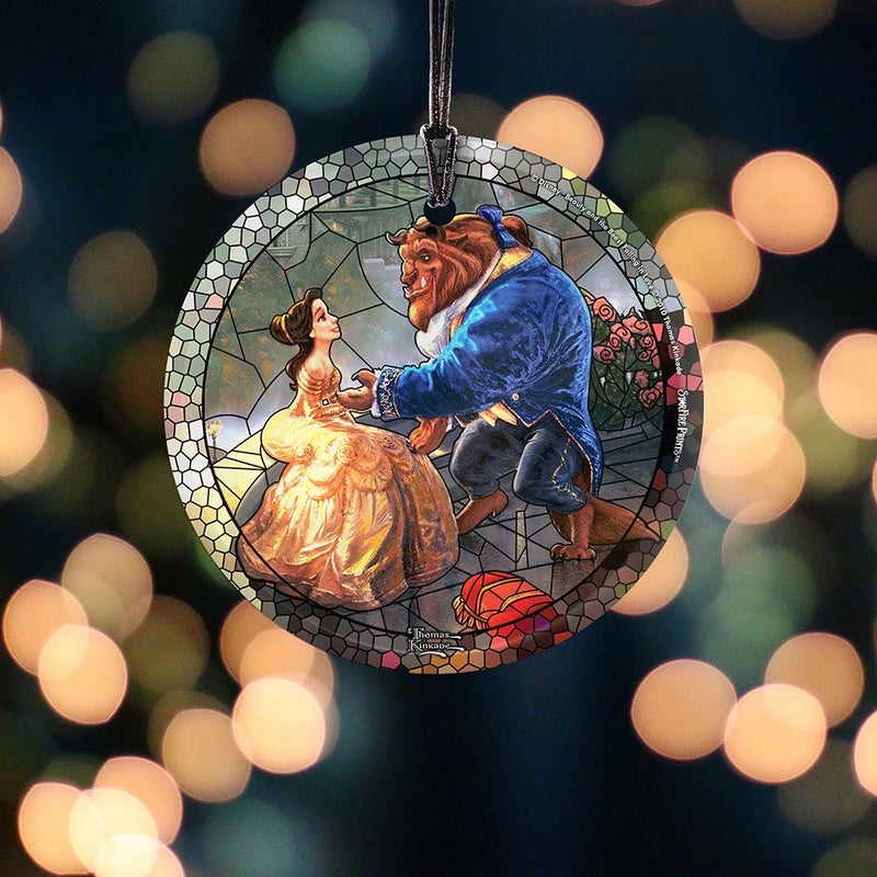 Trend Setters Disney - Beauty and The Beast - 3.5â€ Starfire Prints Hanging Glass Print Accessory â€“ Light Catching Hanging Accessory â€“ Ideal for Gifting and Collecting - Image 4