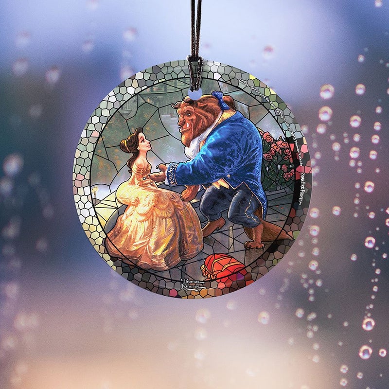Trend Setters Disney - Beauty and The Beast - 3.5â€ Starfire Prints Hanging Glass Print Accessory â€“ Light Catching Hanging Accessory â€“ Ideal for Gifting and Collecting - Image 3