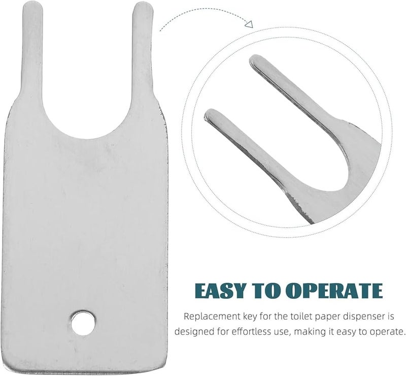 Commercial Toilet Paper Dispenser Key Replacement Parts Plastic 8pcs Set - Image 3