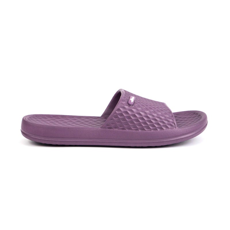 FUNKYMONKEY Womens Bathroom Shower Slippers Indoor Home Beach Non Slip Sandal (10 M US, Dk Purple) - Image 2