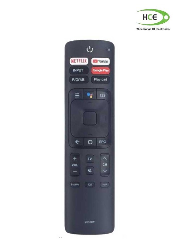 Replaced Voice Remote Control Compatible with Hisense Smart 4K TV 50RG 55RG 65RG 55H9100E 55Q8809 65H9100E, Backup Remote for ERF3B69 ERF3A69S ERF3B69S ERF3I69H W9HBRCB0006 Black